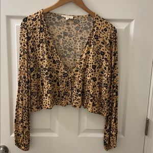 LA Hearts cropped top